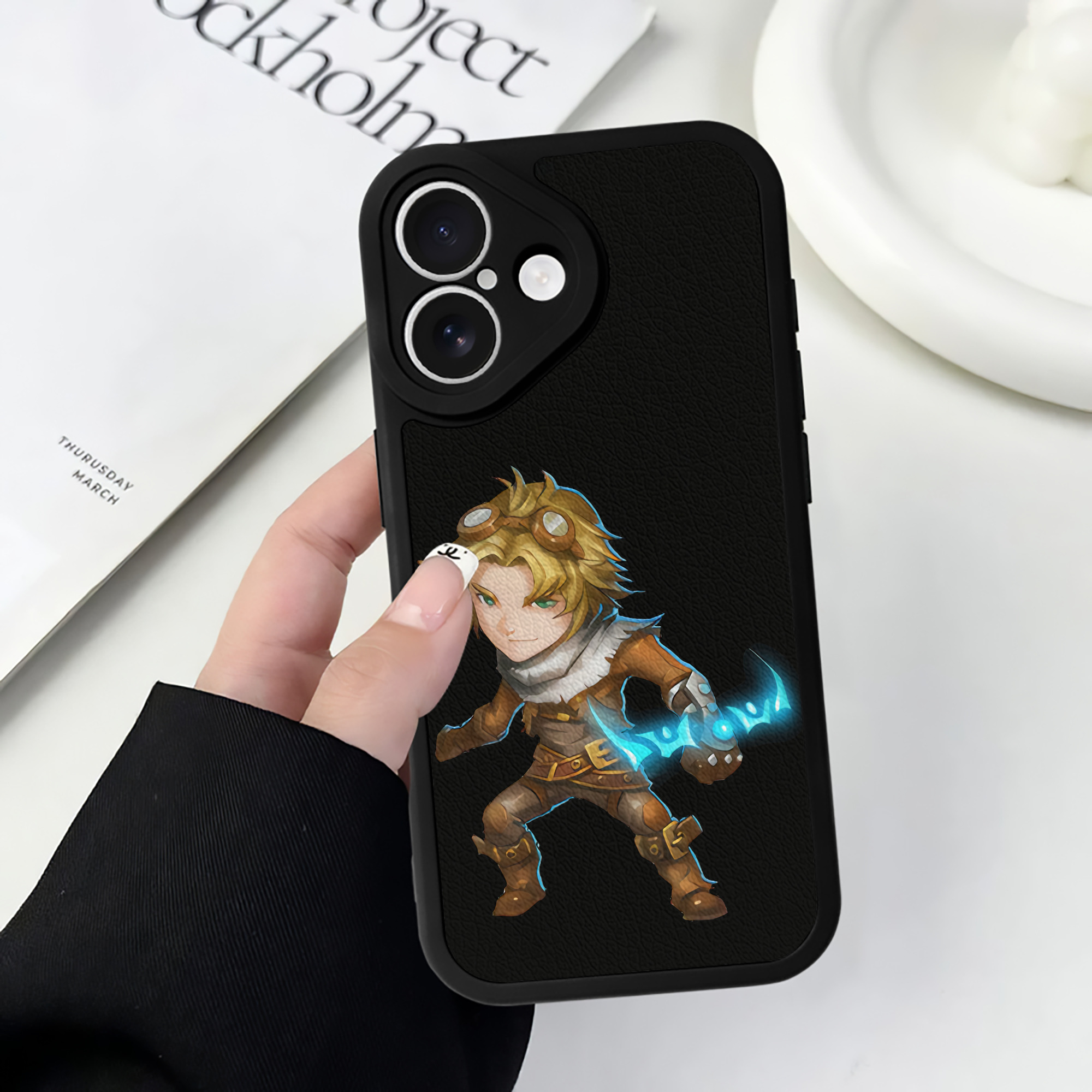 リーグ・オブ・レジェンド League of Legends LOL 【iPhone 16シリーズ対応】シリコンスマホケース（レザー調） 材質：シリコン